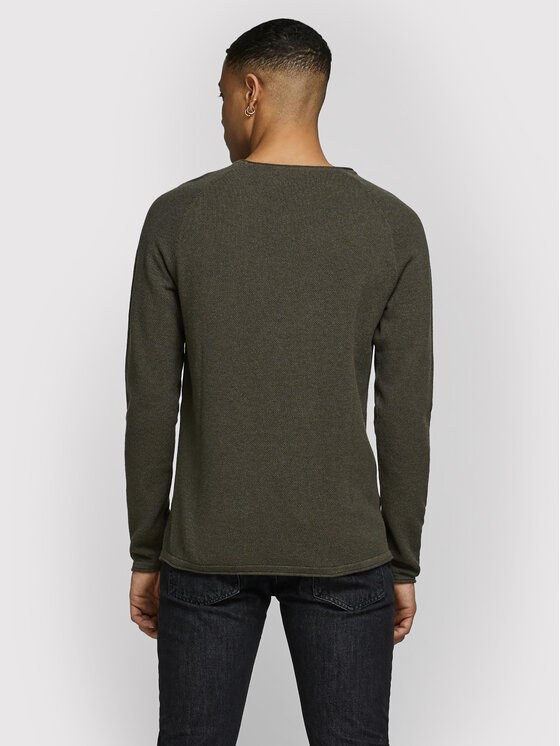Jack & Jones Jack & Jones Džemper Hill 12157321 Zelena Regular Fit