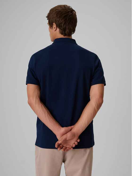 4F 4F Polo COMMERCIAL Granatowy Regular Fit