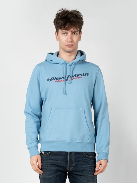 Diesel Diesel Bluza A03744-0AJIH-8DH Błękitny Regular Fit