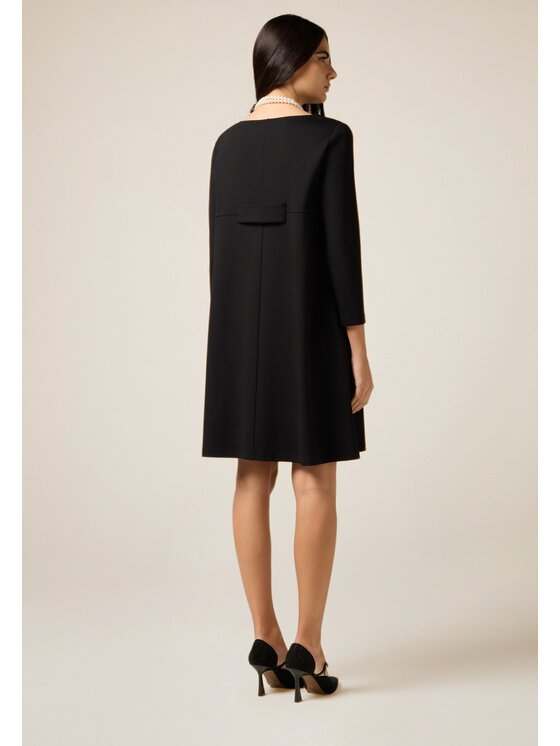 Oltre Oltre Vestito da giorno 7085R005136N033 Nero Flare Fit