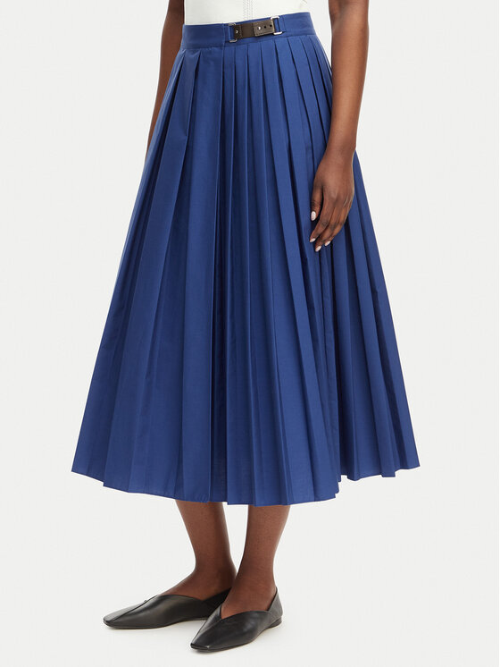 MAX&Co. MAX&Co. Faltenrock Gonna 2616101054200 Blau Regular Fit