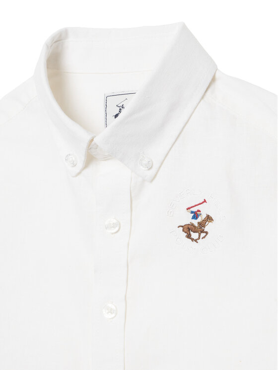 Beverly Hills Polo Club Beverly Hills Polo Club Πουκάμισο P-SS26B-SH0152 Λευκό Regular Fit