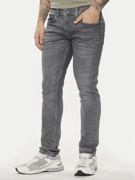 Pepe Jeans Džinsi PM207389 Pelēks Slim Fit