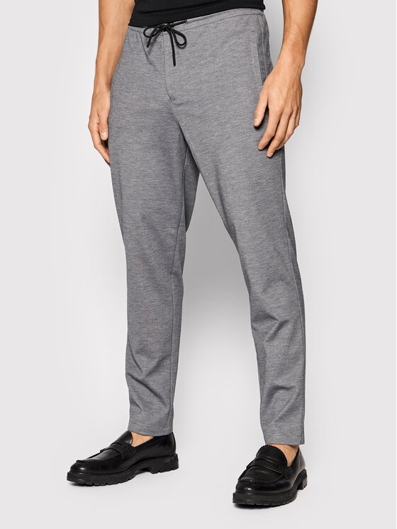 Selected Homme Selected Homme Kalhoty z materiálu Connor 16078496 Šedá Slim Fit