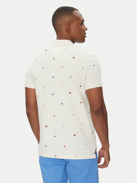 Tommy Hilfiger Tommy Hilfiger Polo Critter MW0MW39044 Beżowy Regular Fit