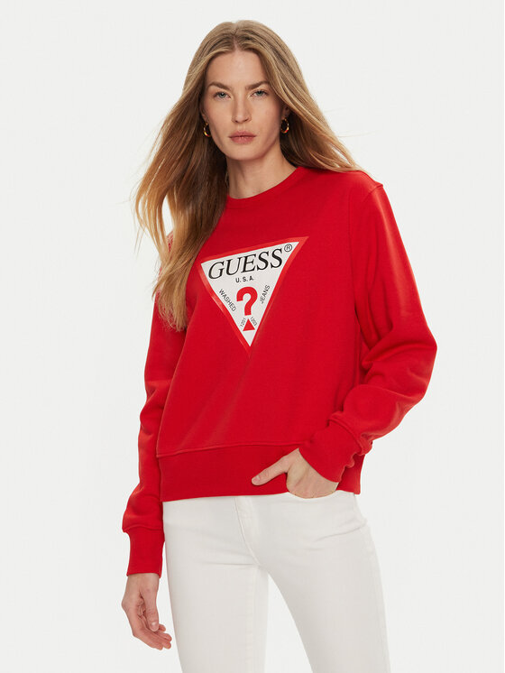 Guess Sweatshirt W2YQ16 KBA11 Rouge Regular Fit