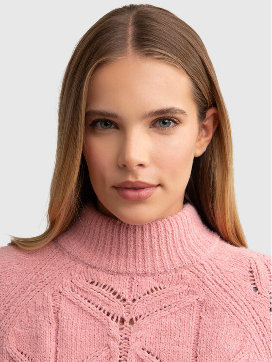 BIG STAR BIG STAR Sweter ALILIA_600_160 Różowy Classic Fit