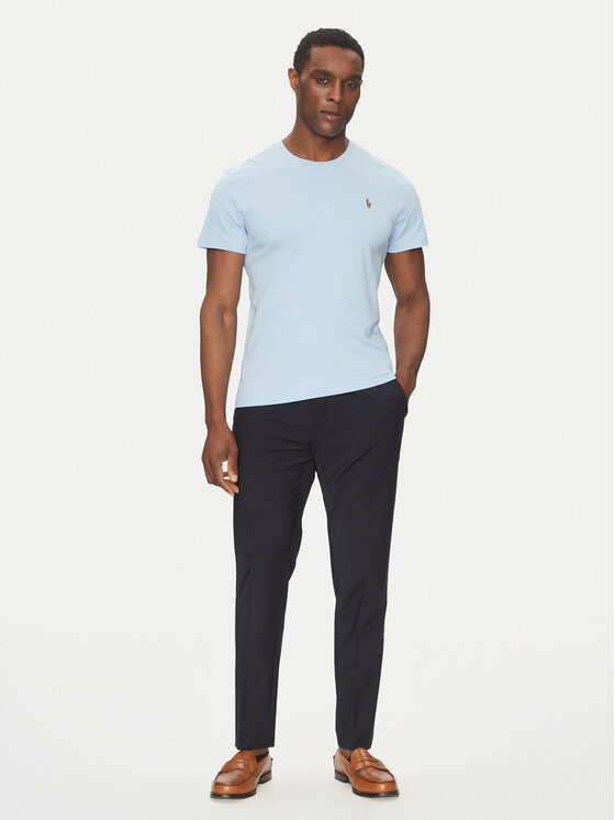 Polo Ralph Lauren Polo Ralph Lauren T-krekls Classics 710740727 Gaiši zils Slim Fit