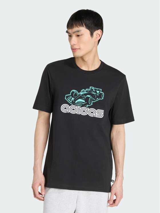 adidas adidas T-Shirt 168165 Czarny Regular Fit