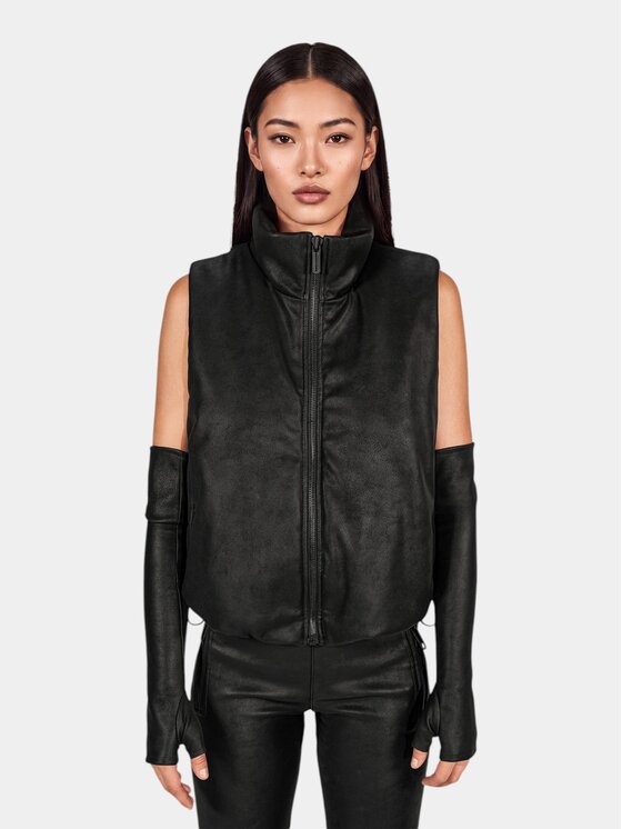 MADE BY SOCIETY MADE BY SOCIETY Kurtka anorak NOIR LINE - V27939 Czarny Basic Fit
