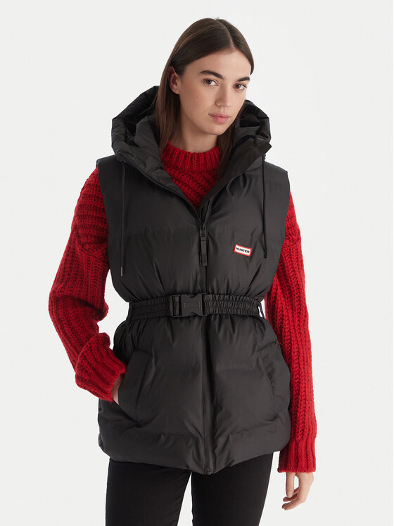 Hunter Hunter Αμάνικο Μπουφάν Nellie HARW0017252 Μαύρο Regular Fit