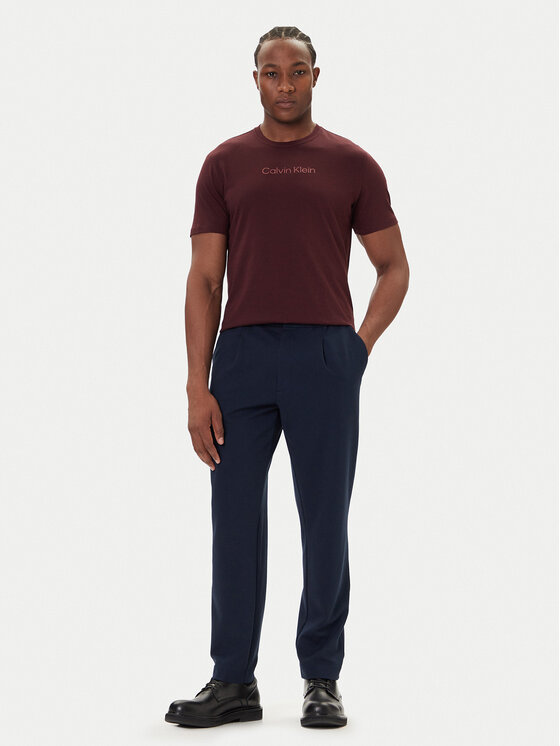 Calvin Klein Calvin Klein T-krekls Logo 30s LV04LD230G Bordo Relaxed Fit