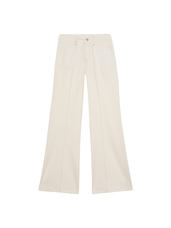 Oltre Oltre Pantaloni di tessuto P731R008736N011 Bianco Regular Fit