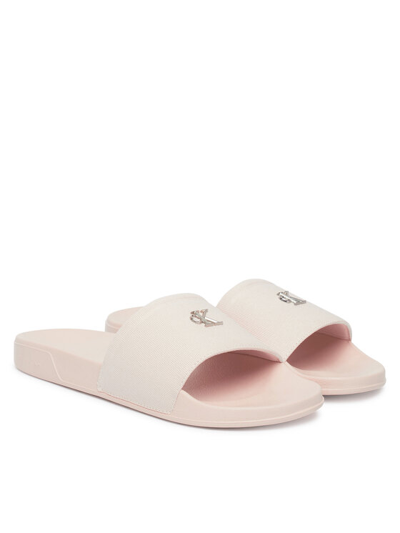Calvin Klein Calvin Klein Papucs Ess Slide Canvas Hdw HW0HW02960 Bézs