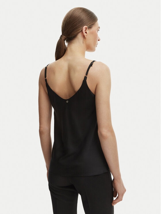 Rinascimento Rinascimento Top CFC0127685003 Czarny Regular Fit