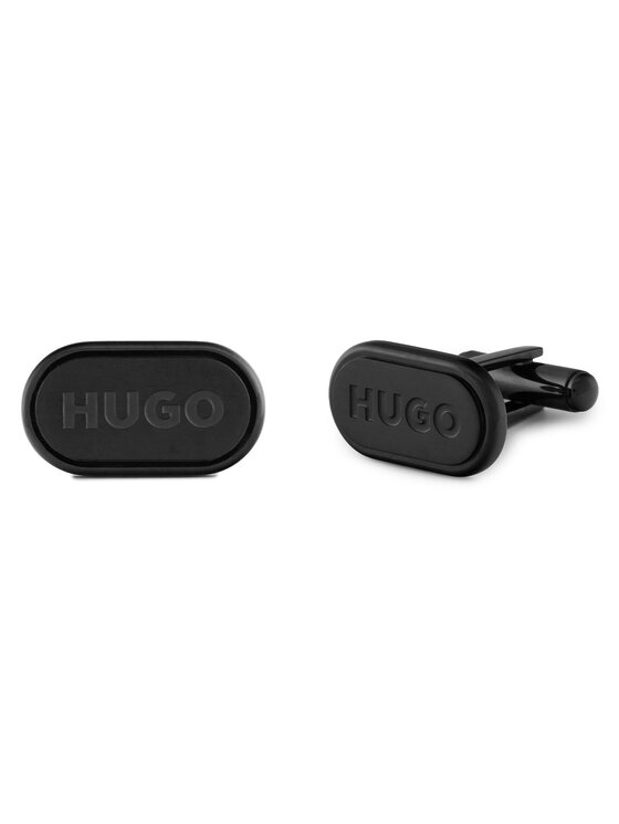 HUGO Hugo Manžetové knoflíčky E-Classic-Cuf 50494892 Černá