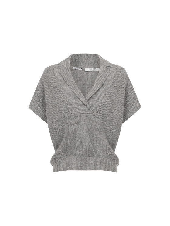 Deni Cler Milano Deni Cler Milano Sweter T-DC-S266-F5-85-81-1 Szary Regular Fit