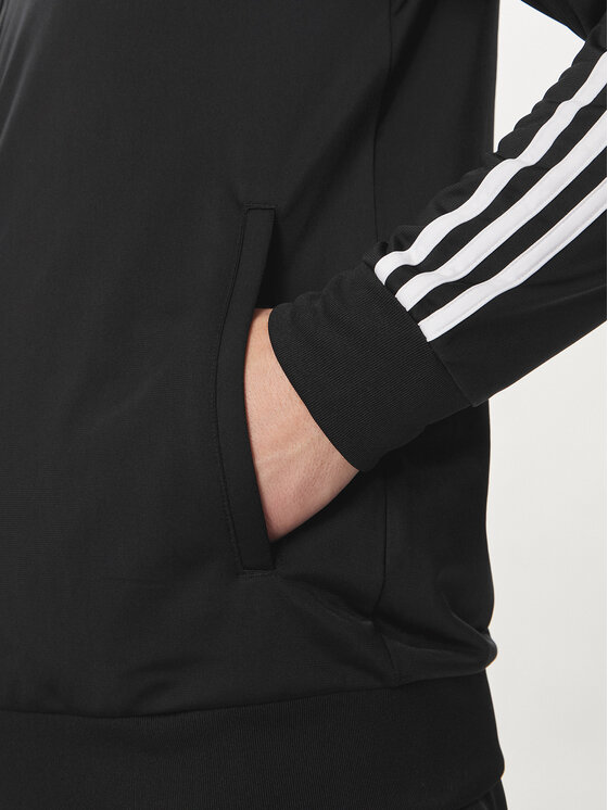 adidas adidas Mikina Essentials Warm-Up 3-Stripes H46099 Černá Regular Fit