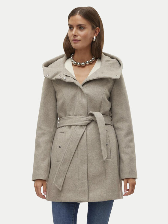 Vero Moda Prechodný kabát Popliva 10310779 Béžová Regular Fit