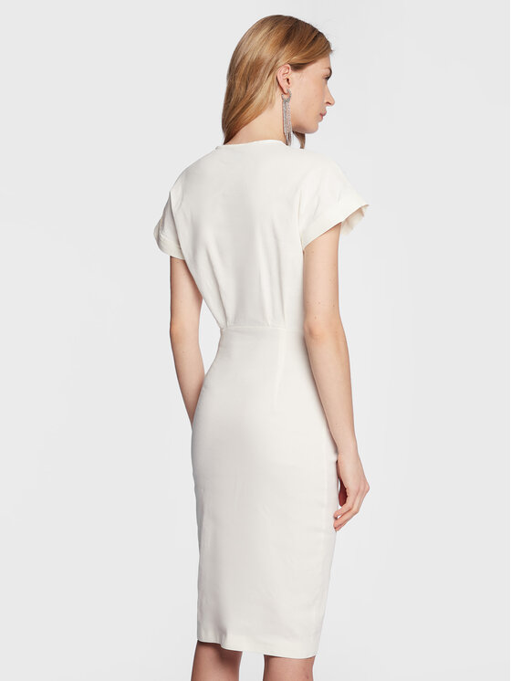 PINKO Pinko Sukienka codzienna Agitato 100532 A0IM Beżowy Regular Fit