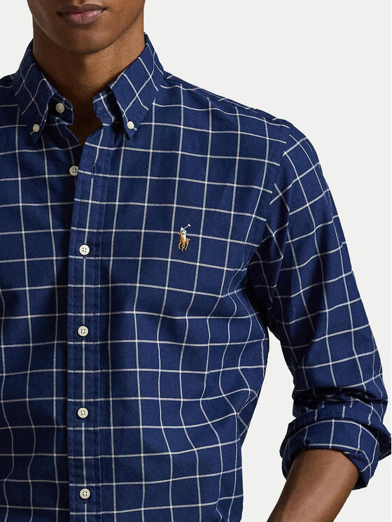 Polo Ralph Lauren Polo Ralph Lauren Πουκάμισο 710P07186001 Σκούρο μπλε Custom Fit