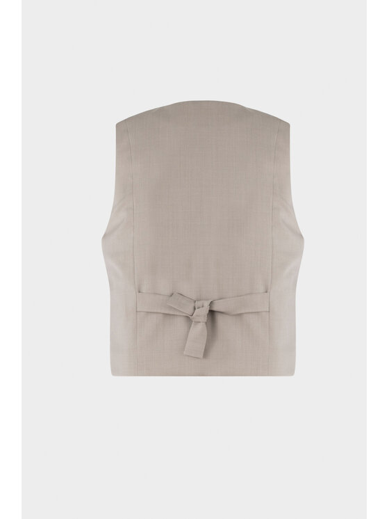 BENU BENU Kamizelka Kamizelka Taupe Beżowy Regular Fit