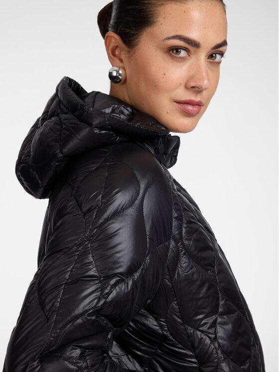 Elena Mirò Elena Mirò Kurtka puchowa F092P000229N033 Czarny Boxy Fit