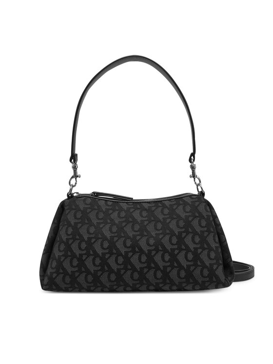 Geantă Calvin Klein Jeans Lyl Lg Jqd Smll Shld LV04K3142G Negru