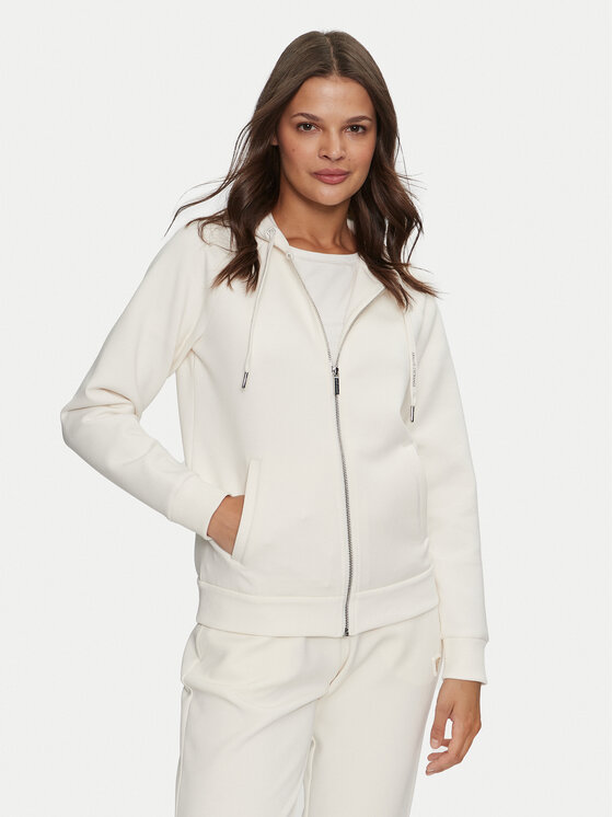 Armani Exchange Mikina 6DYM57 YJFPZ 1130 Écru Regular Fit