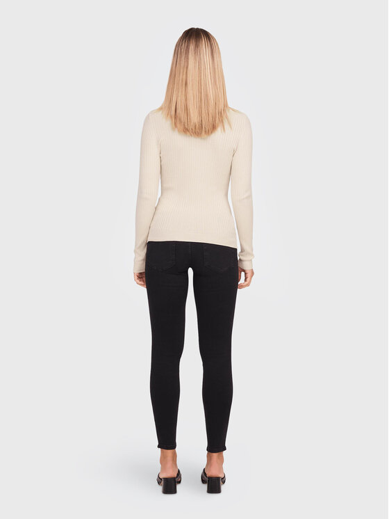 ONLY ONLY Dolčevita Karol 15165075 Bež Slim Fit