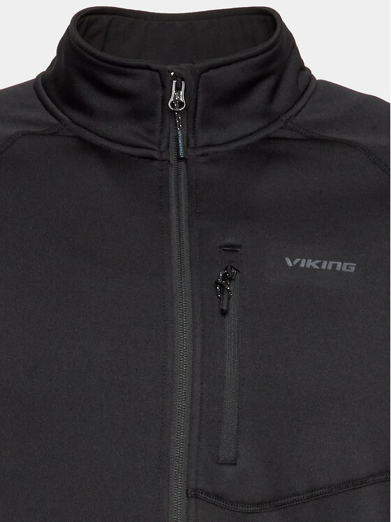 Viking Viking Majica dugih rukava Jukon Man 740/23/2311 Crna Regular Fit