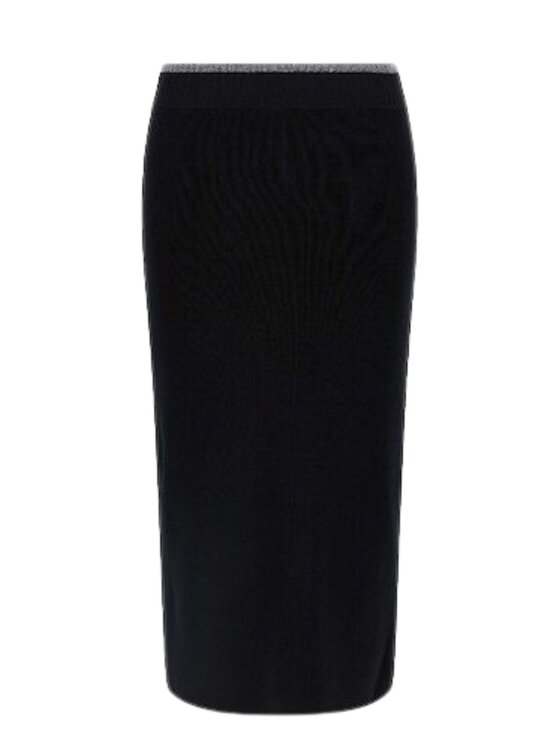 PINKO PINKO Sukňa Nuova guinea gonna lana merinos Čierna Regular Fit