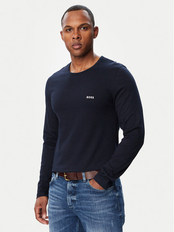 BOSS BOSS Pika varrukaga särkide komplekt 50492321 Tumesinine Regular Fit