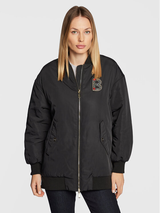 Blugirl Blumarine Blugirl Blumarine Bundy bomber RF2155-T3186 Čierna Regular Fit