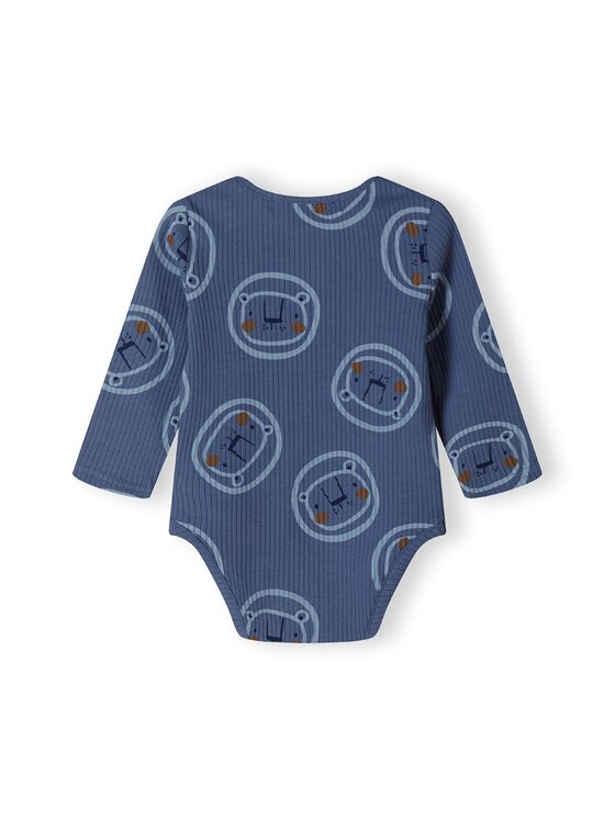 MINOTI MINOTI Komplet 3 par body 21babyrib4 Niebieski Regular Fit