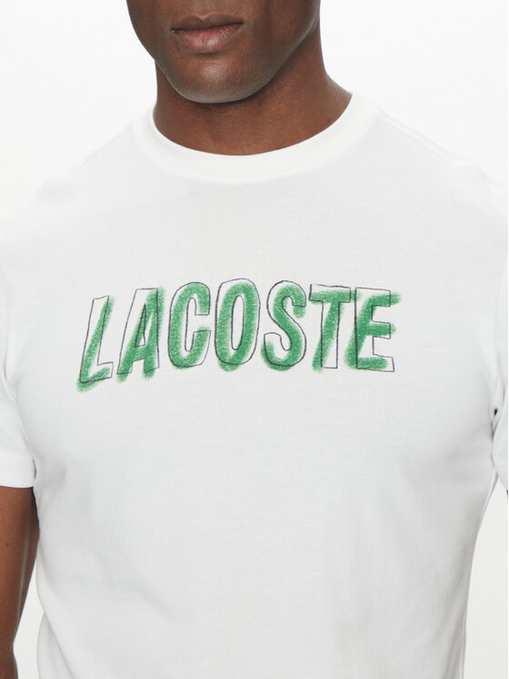 Lacoste Lacoste Футболка TH8916 Білий Regular Fit