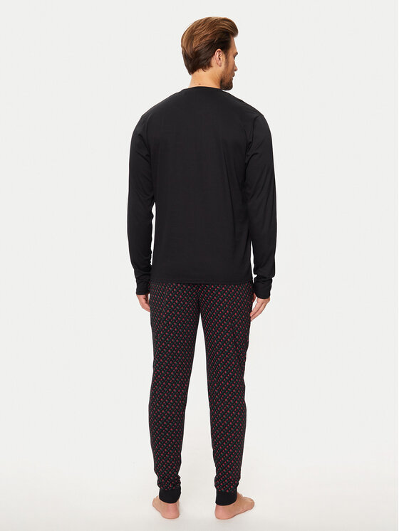 BOSS Boss Pidžama 50527344 Crna Relaxed Fit