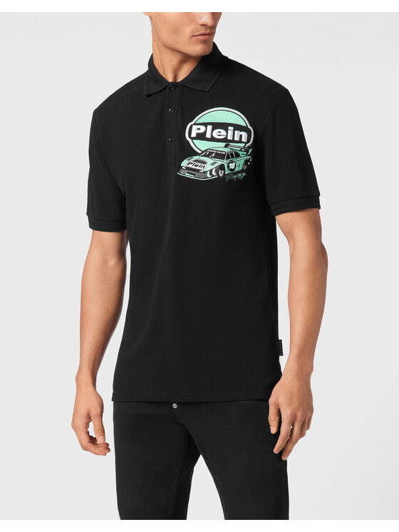 PHILIPP PLEIN PHILIPP PLEIN Polokošeľa 21105 Čierna Slim Fit