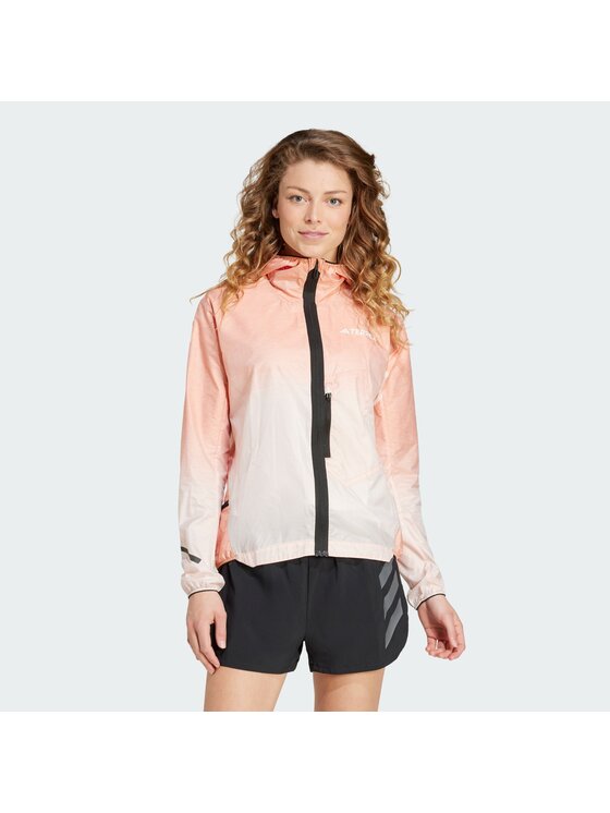 adidas adidas Kurtka do biegania 129037 Pomarańczowy Regular Fit