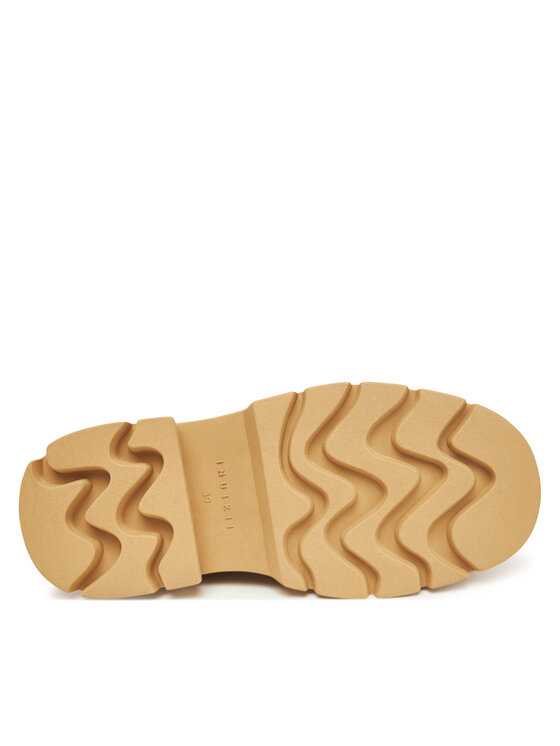 Inuikii Inuikii Īsi apavi Mocabee Curly 1015.003.0011 Brūns