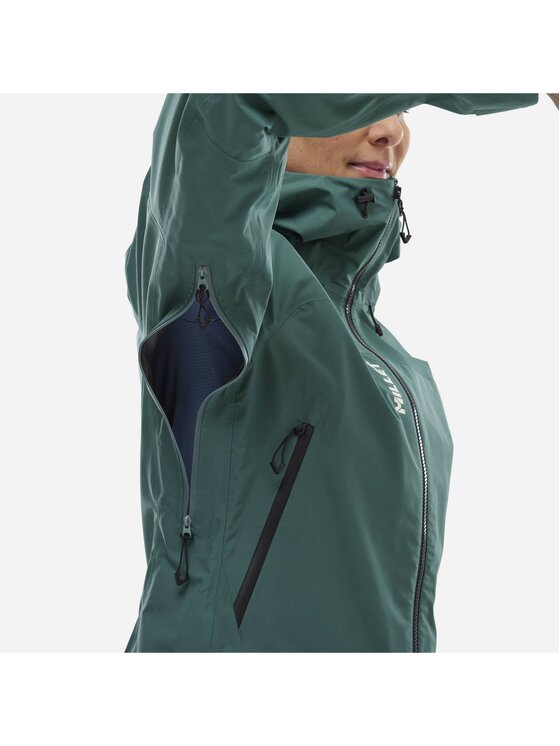 Millet Millet Kurtka przeciwdeszczowa Kamet Gtx Jkt W Zielony Active Fit