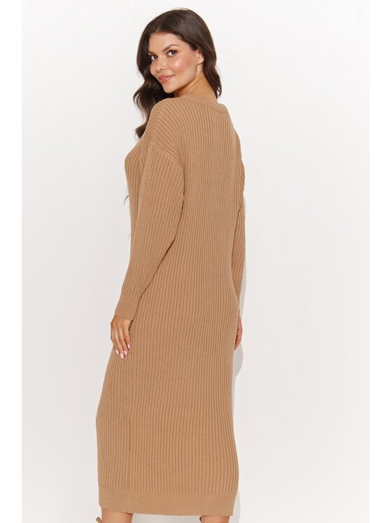 Numinou Numinou Sweter NU_S94 Brązowy Regular Fit