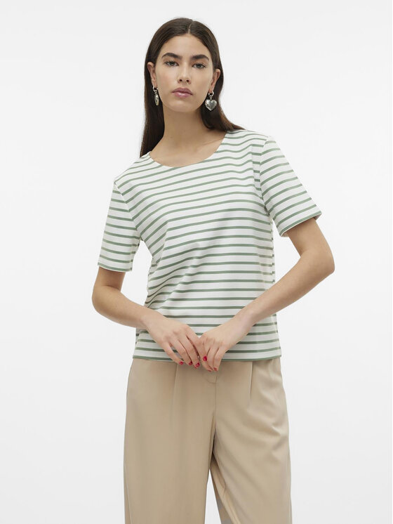 Vero Moda Vero Moda Póló Abby 10304716 Zöld Regular Fit