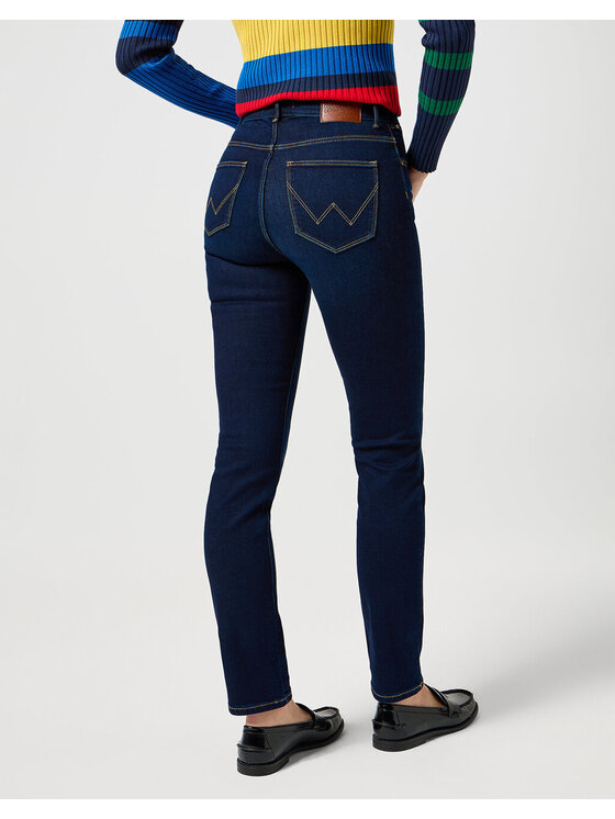 Wrangler Wrangler Jeansy Wrangler Slim Niebieski Slim Fit