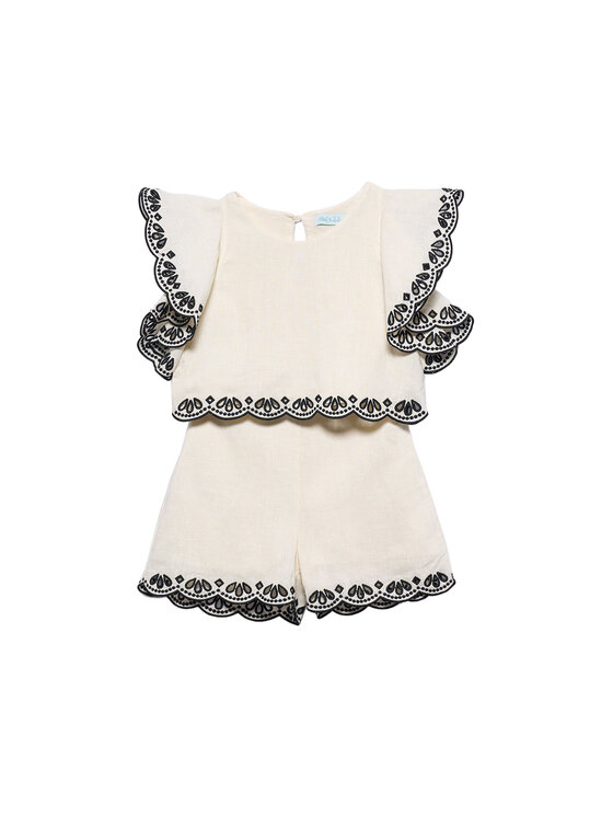 Abel & Lula Abel & Lula Σετ μπλουζάκι & αθλητικά σορτς 5211 Εκρού Regular Fit