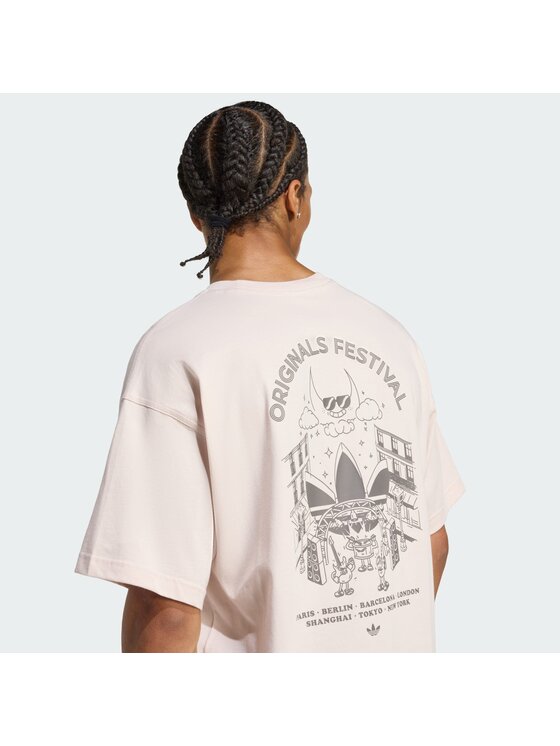 adidas adidas T-Shirt 156501 Różowy Oversize