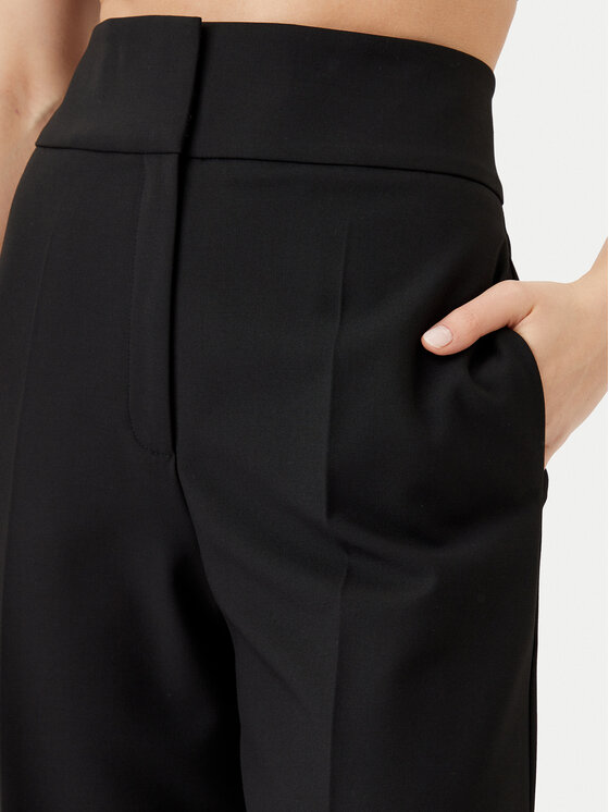 HUGO HUGO Auduma bikses Himia 50509253 Melns Wide Leg