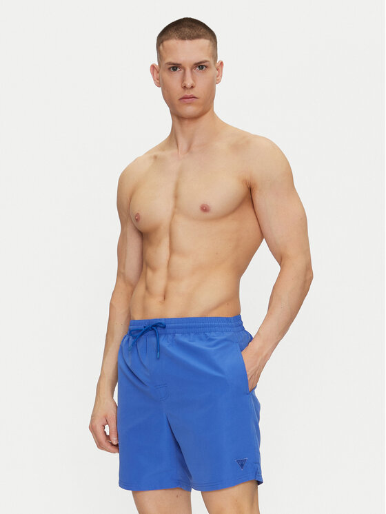 Guess Guess Plavecké šortky F4GT01 WG282 Modrá Regular Fit