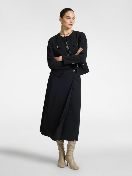 Elena Mirò Elena Mirò Giacca outdoor R054P000090N033 Nero Boxy Fit