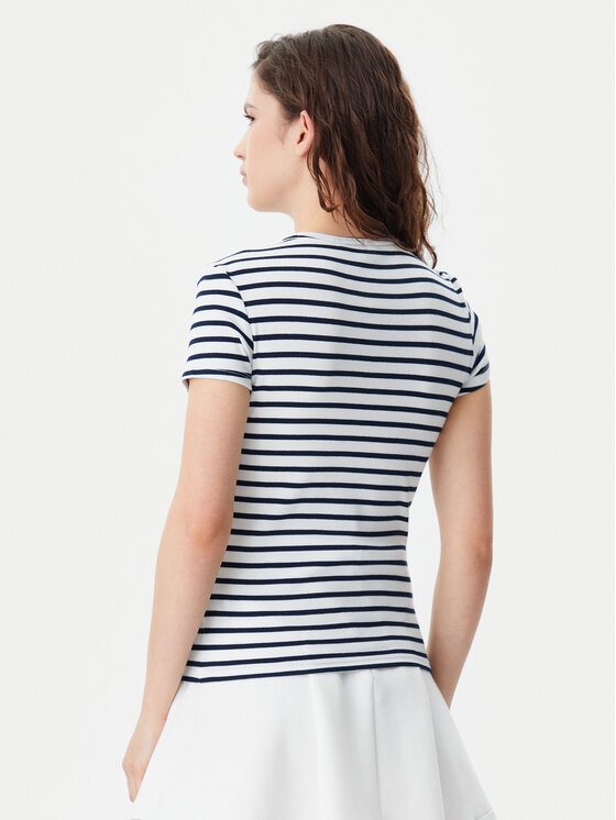 Tommy Jeans Tommy Jeans T-Shirt Essential DW0DW17383 Granatowy Slim Fit